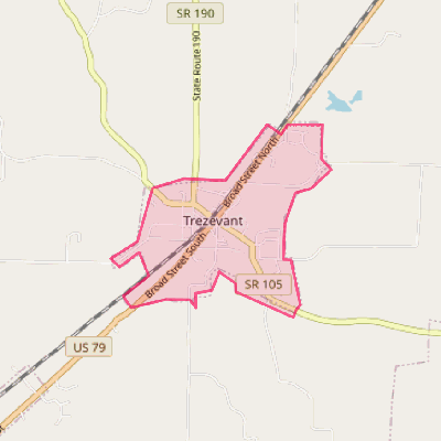 Map of Trezevant