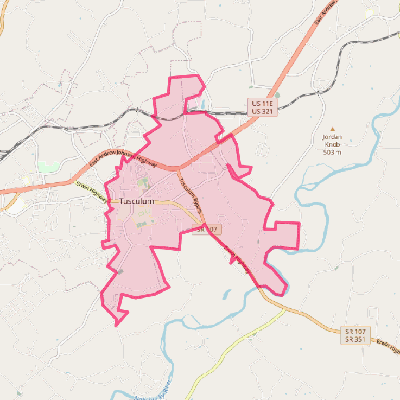 Map of Tusculum