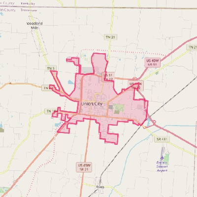 Map of Union City