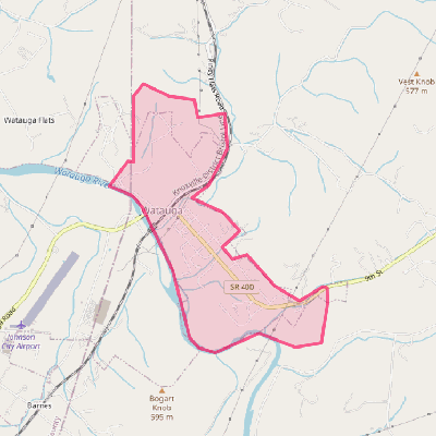 Map of Watauga