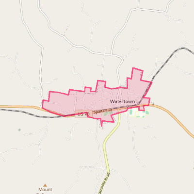 Map of Watertown