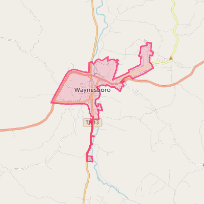 Map of Waynesboro