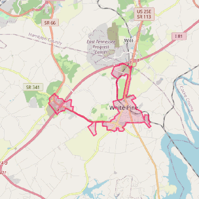 Map of White Pine