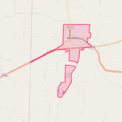 Map of Whiteville