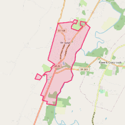 Map of Whitwell