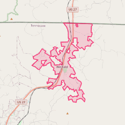 Map of Winfield