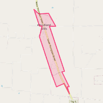 Map of Woodland Mills