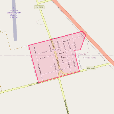 Map of Ackerly