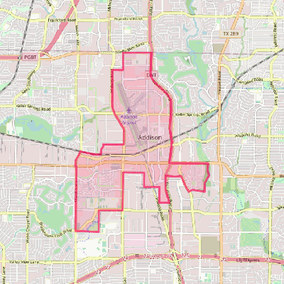 Map of Addison