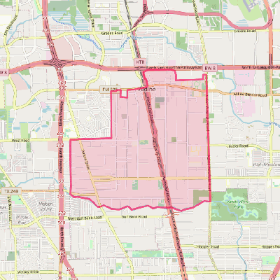 Map of Aldine