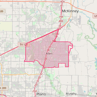 Map of Allen