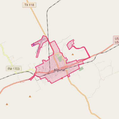 Map of Alpine