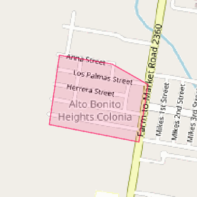 Map of Alto Bonito Heights