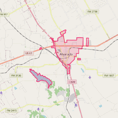 Map of Alvarado