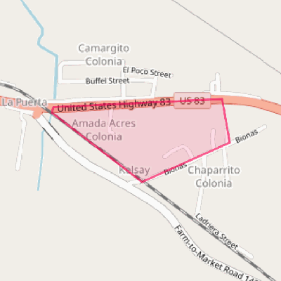 Map of Amada Acres