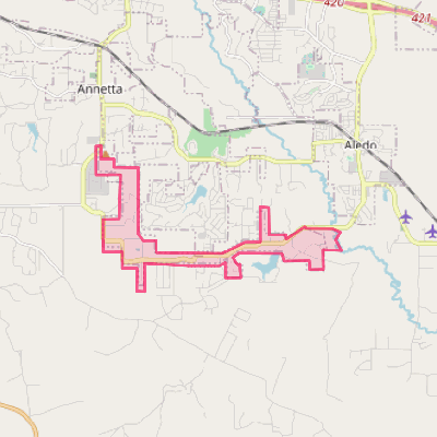 Map of Annetta South