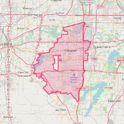 Map of Arlington