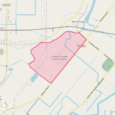 Map of Arroyo Colorado Estates