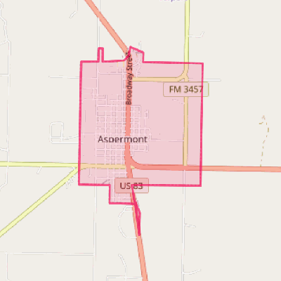 Map of Aspermont