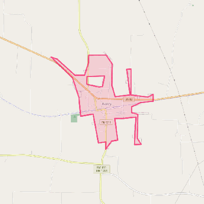 Map of Avery