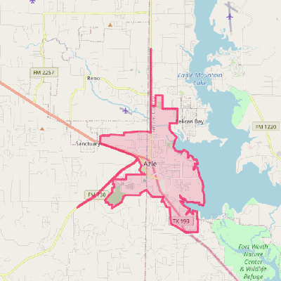 Map of Azle