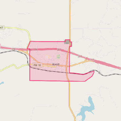 Map of Baird