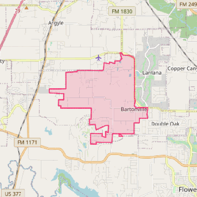 Map of Bartonville