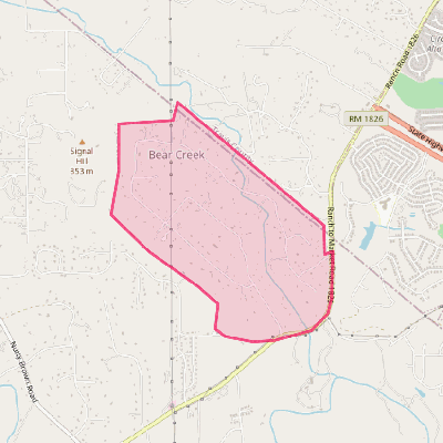 Map of Bear Creek