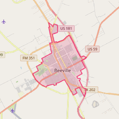 Map of Beeville