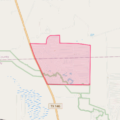 Map of Big Thicket Lake Estates