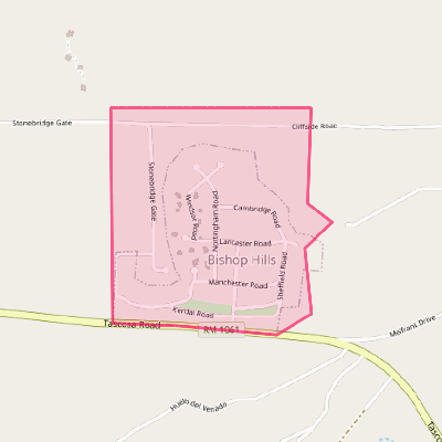 Map of Bishop Hills