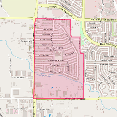 Map of Blue Mound