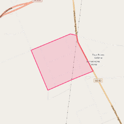 Map of Bonanza Hills