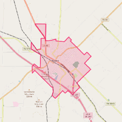 Map of Bowie