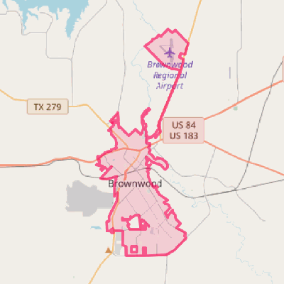 Map of Brownwood