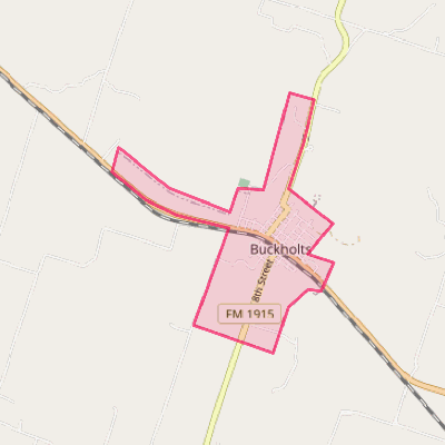 Map of Buckholts