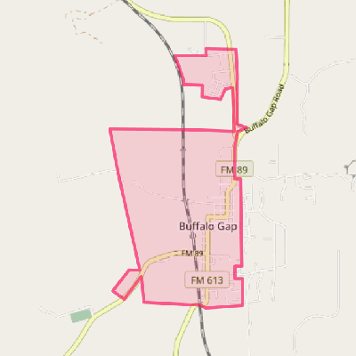 Map of Buffalo Gap