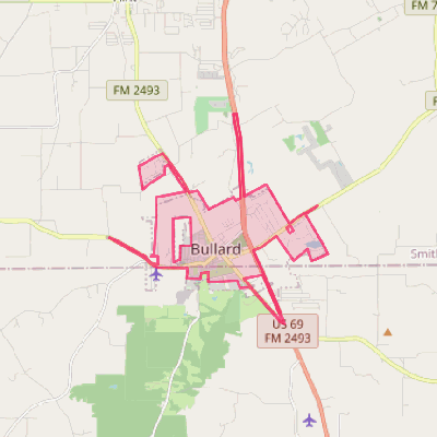 Map of Bullard