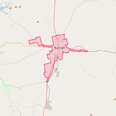 Map of Burnet