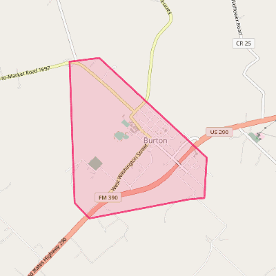 Map of Burton