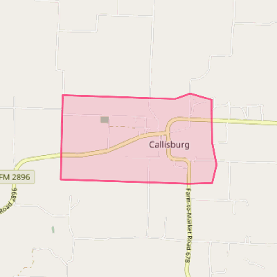 Map of Callisburg