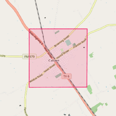 Map of Calvert