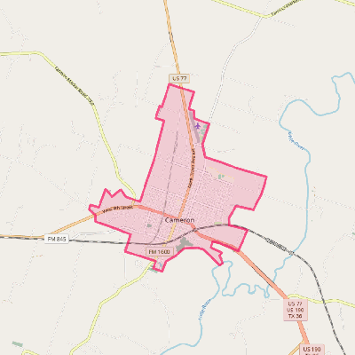 Map of Cameron