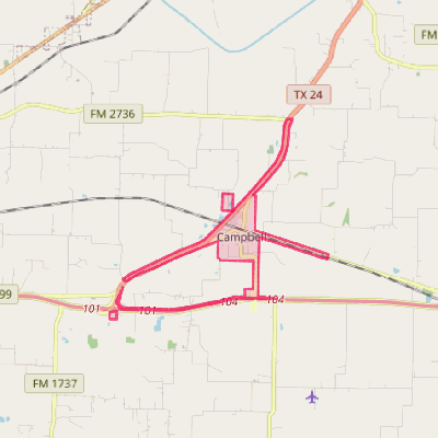 Map of Campbell