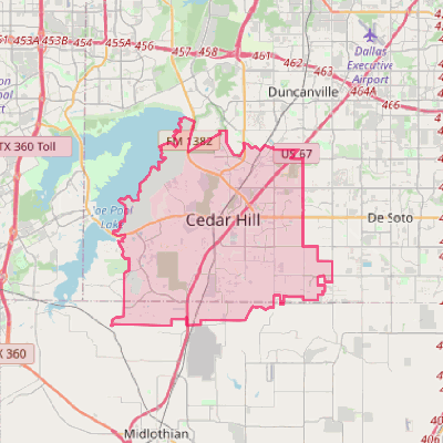 Map of Cedar Hill