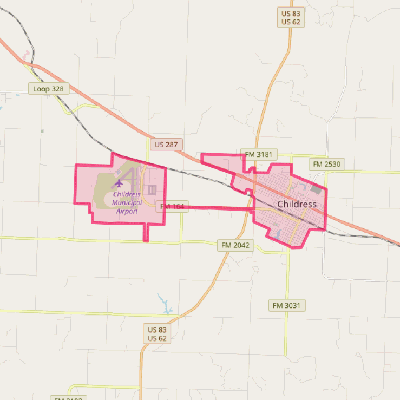 Map of Childress