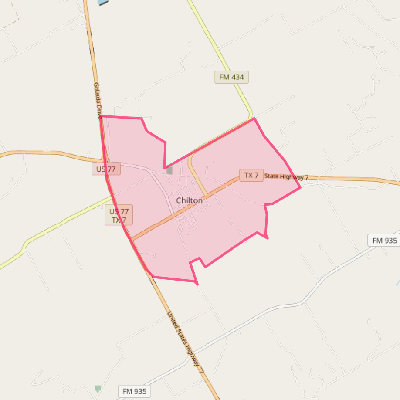 Map of Chilton