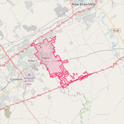 Map of Cibolo