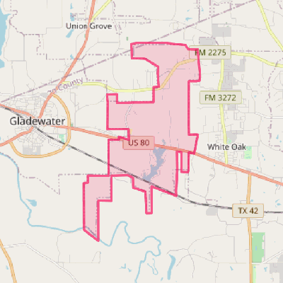 Map of Clarksville City