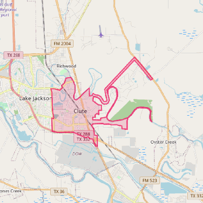 Map of Clute